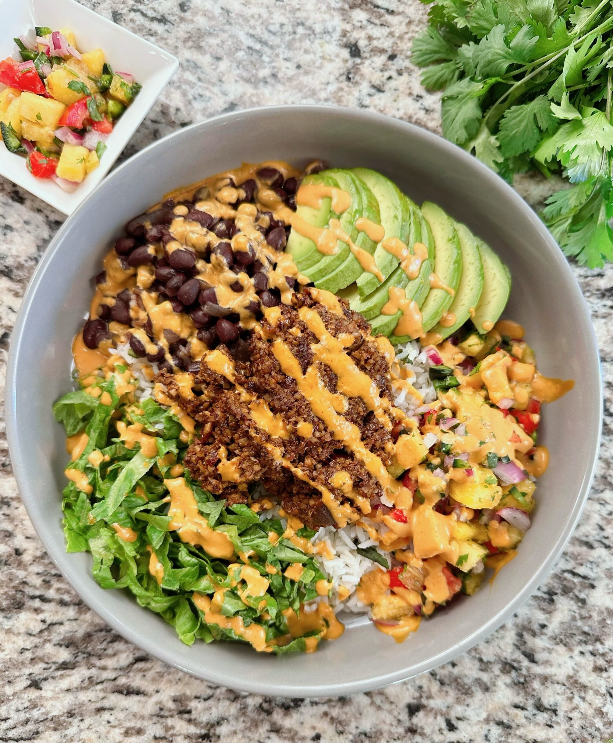 Smoky Chipotle Pecan Burrito Bowl