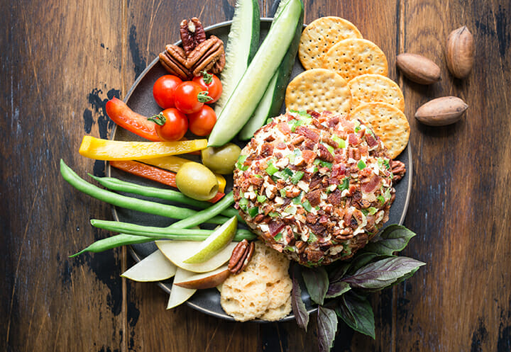Pecan, Bacon and Jalapeno Cheese Ball