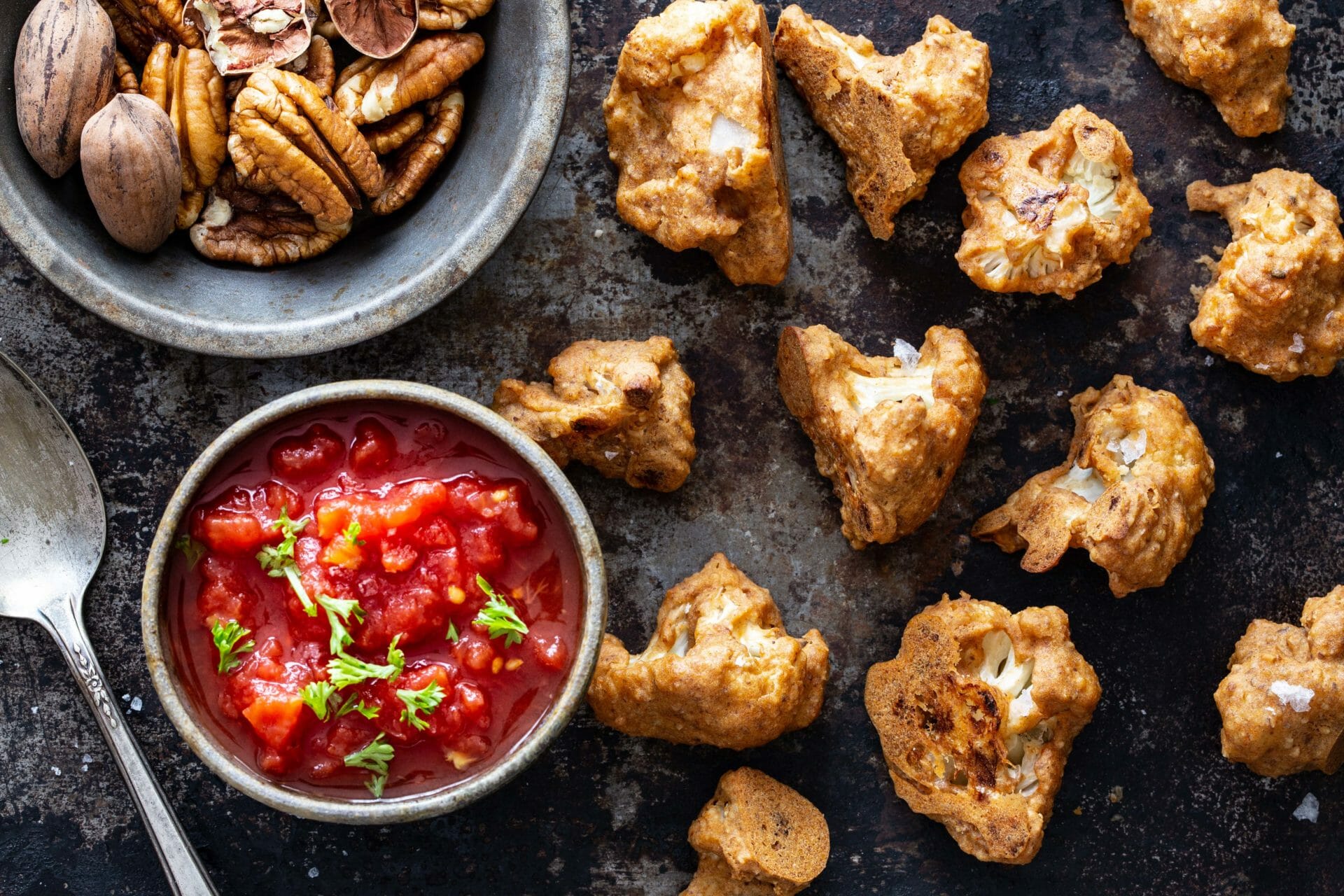 Cauliflower Pecan Poppers