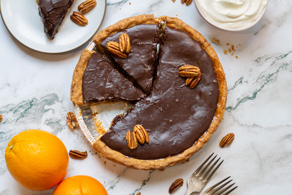 Citrus Chocolate Pecan Pie