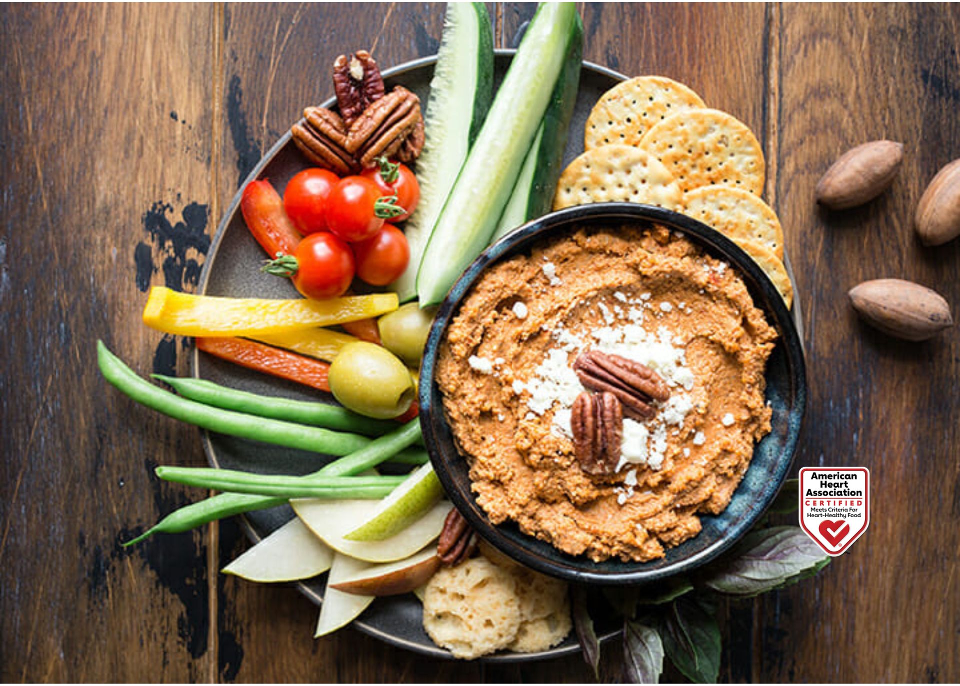 Roasted Red Pepper Pecan Dip