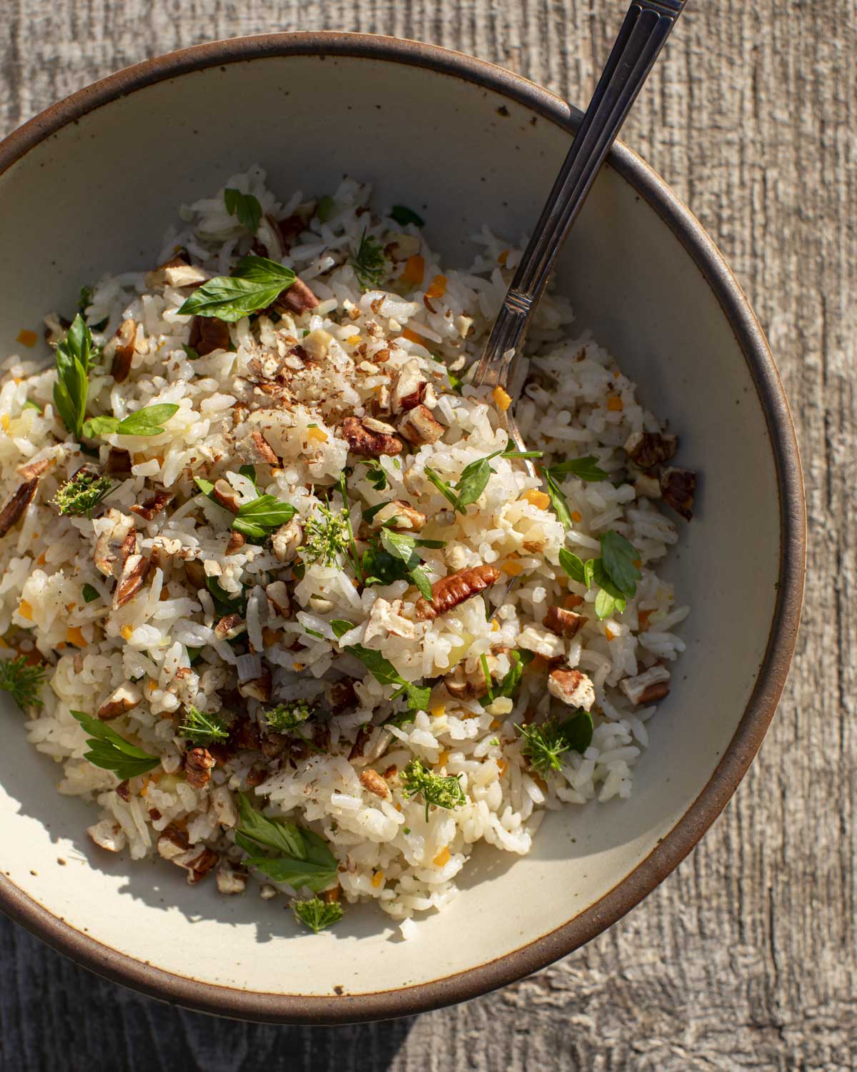 Toasted Pecan Rice Pilaf