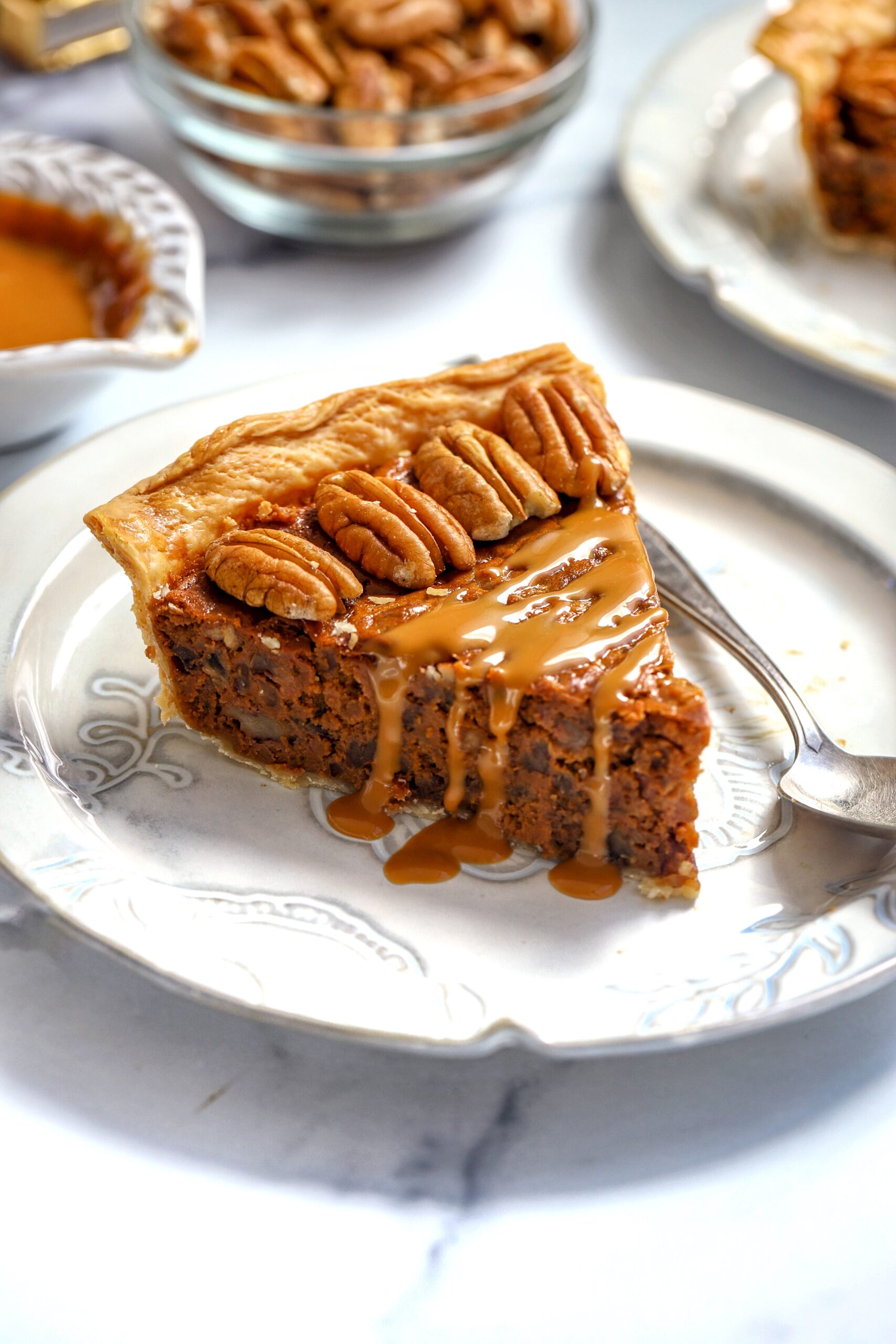 Brown Butter & Mesquite Salted Dulce de Leche Pecan Pie