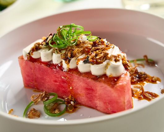 Pecan Sweet Heat Grilled Watermelon Recipe